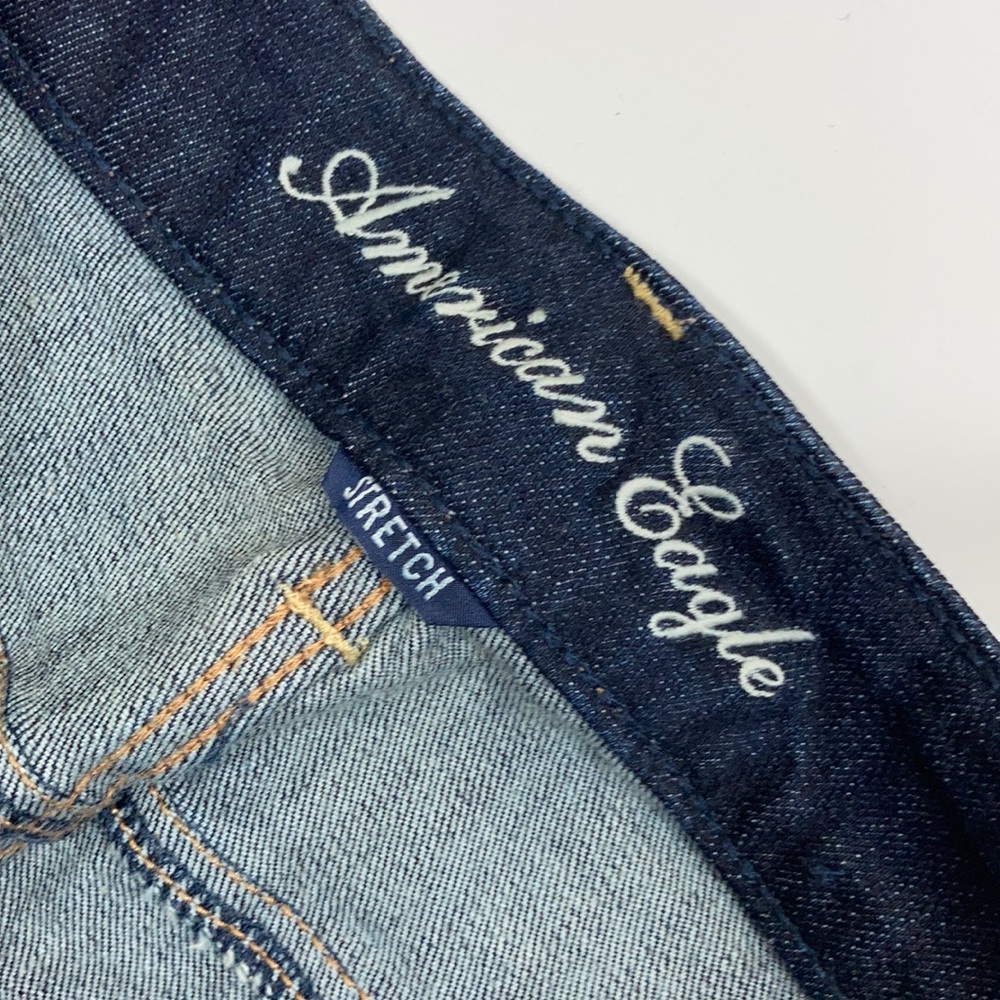 American Eagle Patchwork Distressed Skinny Jeans 2 - Picture 7 of 10